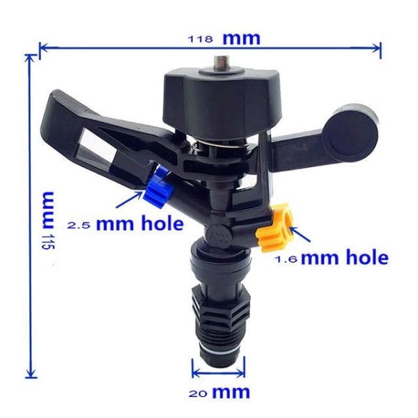 1/2'' Male Plastic Irrigation Impact Sprinklers Orbit Plastic Impact Sprinkler