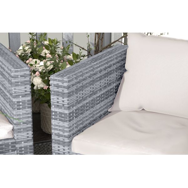 Mail Packing Y AJUNION Wicker Rattan Garden Sofa Set Outdoor Furniture Sectional
