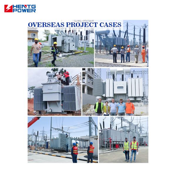 Transformateur à trois phases immergé dans l'huile de 35 kV à 2000 kVA