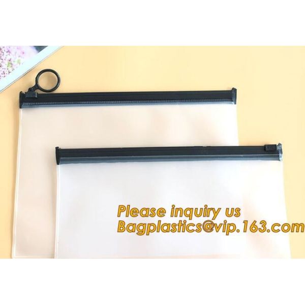 Document Wallet Clear Document Bag With Zipper,Clear Plastic PVC Zip Lock Document Bag A4 PP File Bag Travel Organizer