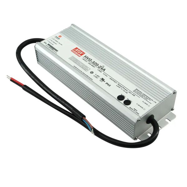 Алюминиевый профиль водонепроницаемый светодиодный источник питания для наружного освещения HVG-320-24A