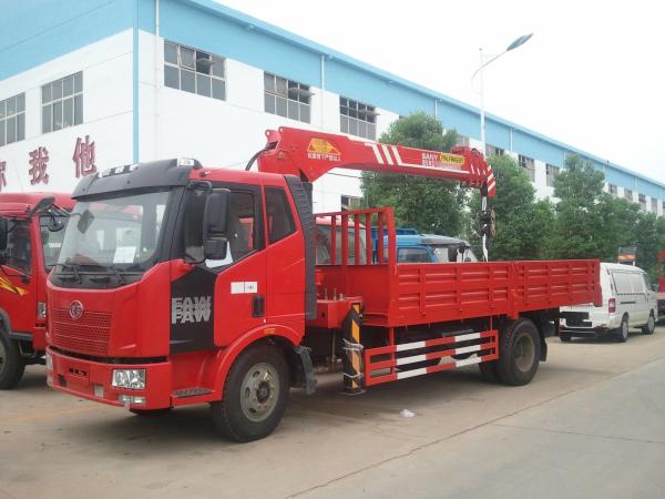 FAW 15ton Cargo Compartment Size 5650*2300*600 Maximum Lifting Load 6ton Speed 102km/h Truck-mounted Lifting Truck Crane