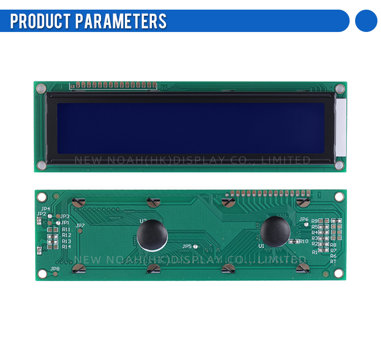 Blue Film White Letters 2002B Character LCD Module 2*20 ST7066U 2-Line Character Screen Quality Assurance