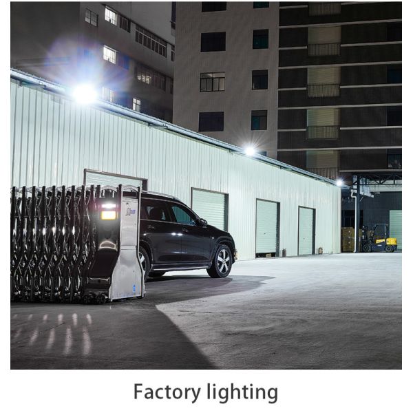 Le mur extérieur solaire en aluminium de la lumière d'inondation IP67 50w 100w 200w 300w a mené