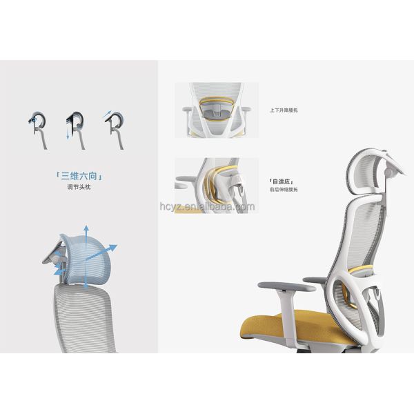Luxury Executive Swivel Office Chair Easy Installation High Loading Capacity