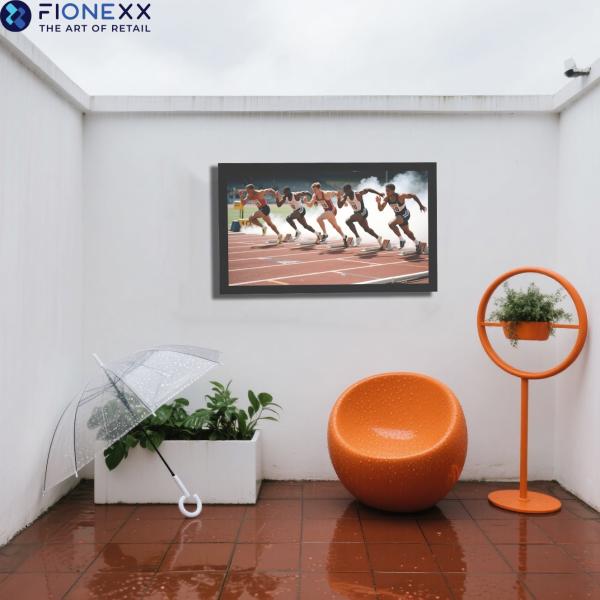 4K Ultra HD Visuals And 3D Surround Sound Outdoor IP55 Weatherproof TV For Partial Sun With Compatible Wall Mount