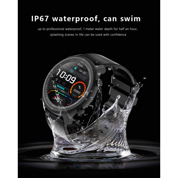 1,28 сигнал тревоги BT4.0 низкой мощности датчика Smartwatch PPG сенсорного экрана дюйма TFT