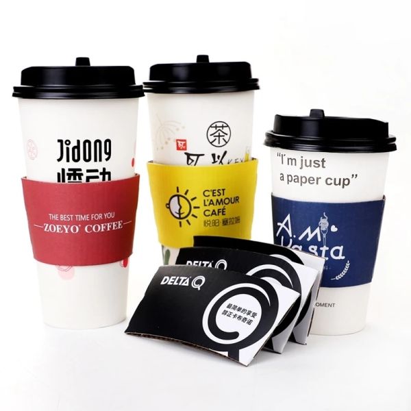 Custom Biodegradable Disposable PLA Hot Coffee Paper Cups Eco-friendly and Affordable