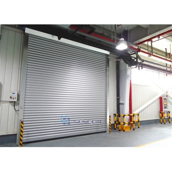 Алюминиевая сплав панели Мастерская Промышленная охрана Двери Ветер нагрузка Макс 30 м / с