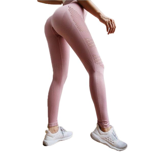 High Waisted Seamless Workout Leggings , Push Up Running Women Gym Fitness Leggings