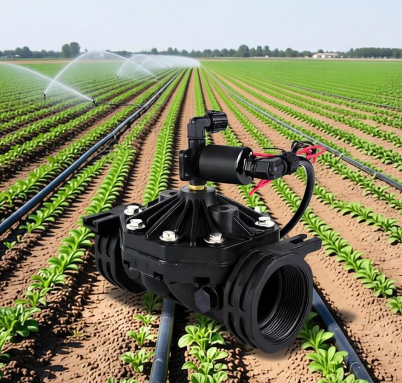 5 Inch Nylon Reinforced Solenoid Valve, Ultra-High Flow Hydraulic Diaphragm Valve for Large Scale Agriculture Irrigation