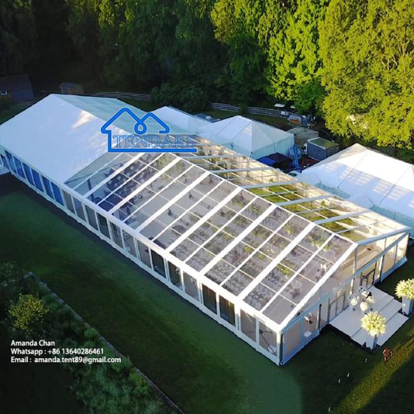 Estrutura metálica Casamento Marquise Tendas Estilo moderno portátil Com lados de PVC Uma tenda barata