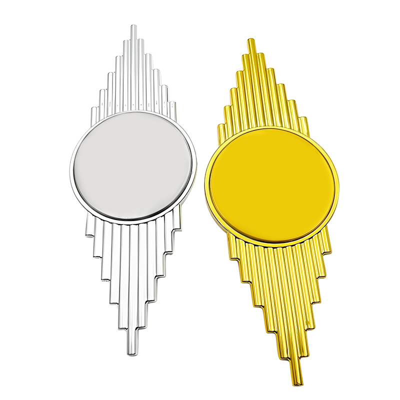 Wing-shaped Decorative Button Accessories for Sofas Round Gold-plated Furniture Decorative Buttons at the Center