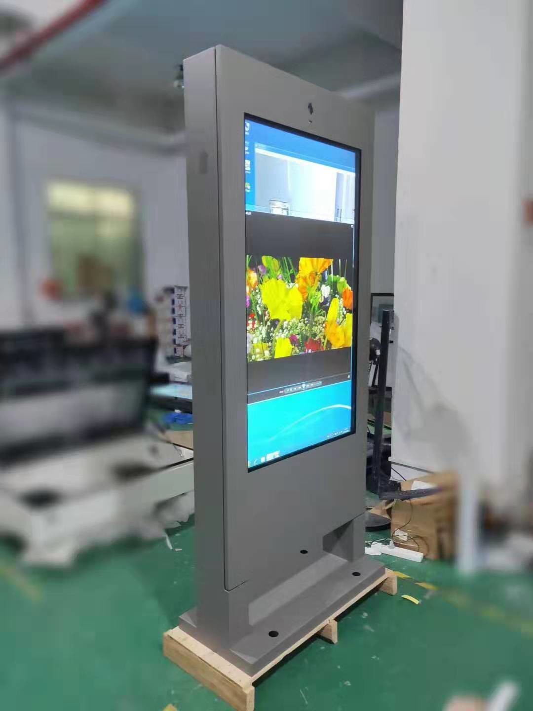 Игрок 32 рекламы LCD двойной стороны на открытом воздухе 55 киоск 86 дюймов емкостный