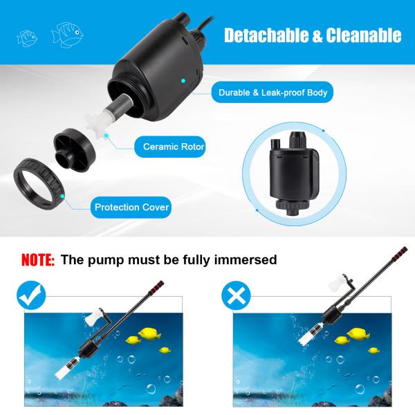 Plastic 16.9 Inches 90cm Extendable Aquarium Cleaning Tool For Tanks