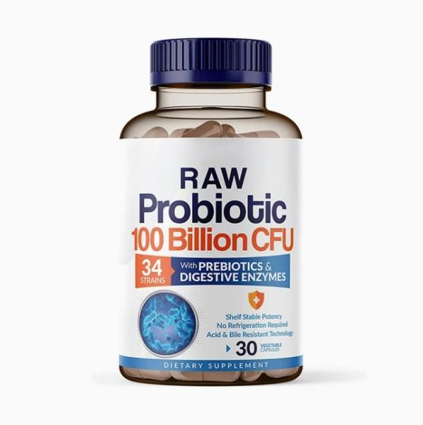 Organic Cranberry Probiotics Capsules Digestive And Gut Health Prebiotic Pills