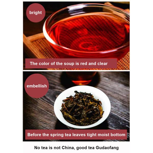 500g Chinese Dark Tea Flat Tummy Tea Grade 1 Health Drink for Natural Detoxification