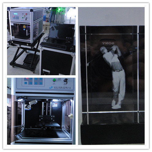 Custom 3D Glass Engraving Machine , Glass Etching Equipment High Stability