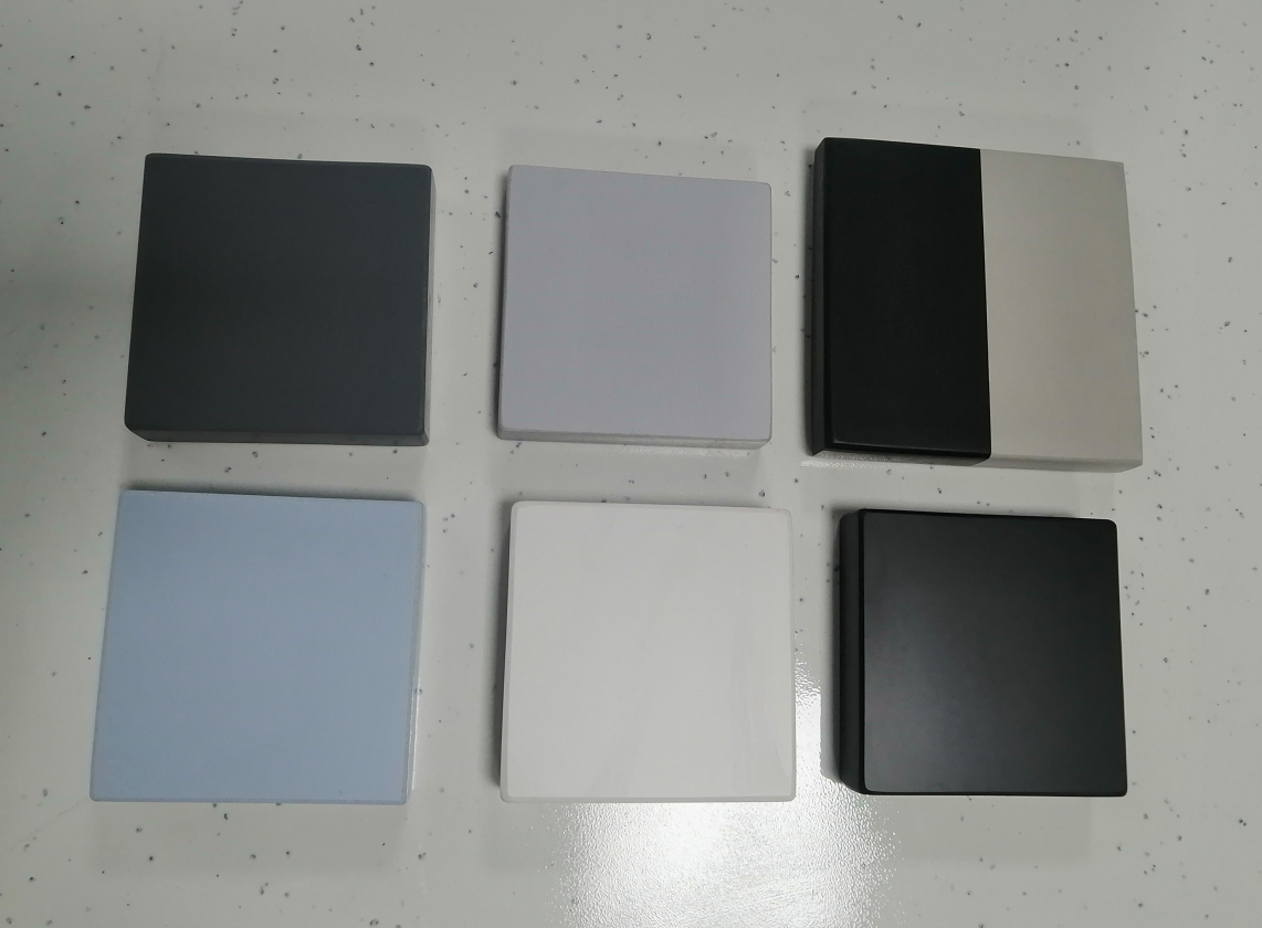 Heavy Duty Laboratory Table Top Customizable Phenolic Resin Worktop Chemical Resistant For Hospital Clinic