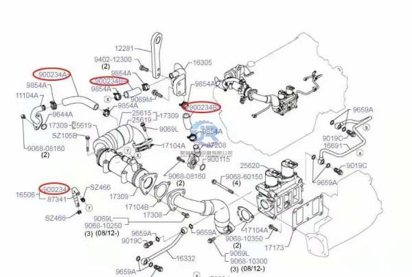 Peças sobresselentes de Hoses SK350-8 SK330-10 Kobelco da máquina escavadora VHSZ92034277
