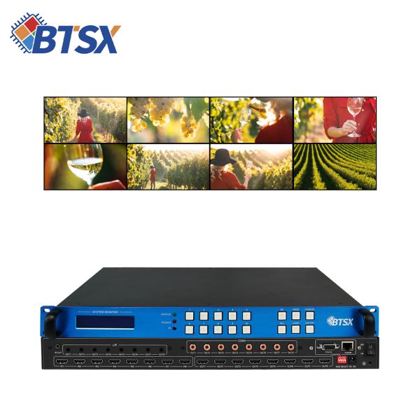 Bitvisus 8x8 4K 60Hz HDMI Matrix Switcher Splitter HDCP2.2/1.4 Smart EDID IR Control RS232 TCP/IP BIT-Ma-U1-MC0808
