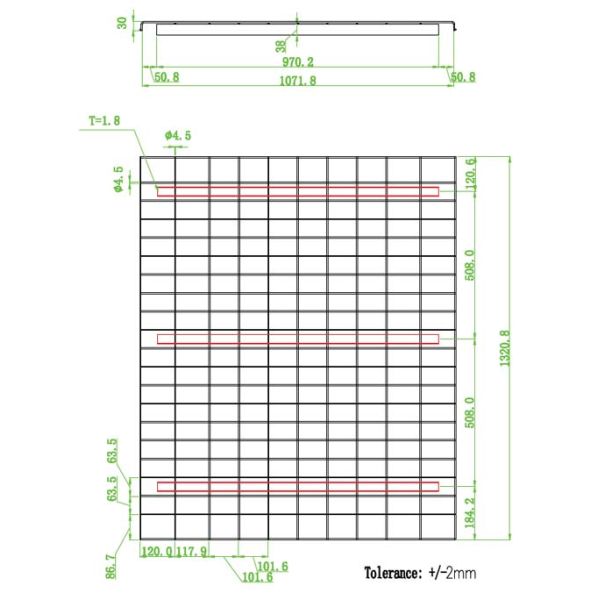 Wire Mesh Tray Practical Heavy Duty Pallet Rack Wire Mesh Decking For Shelving