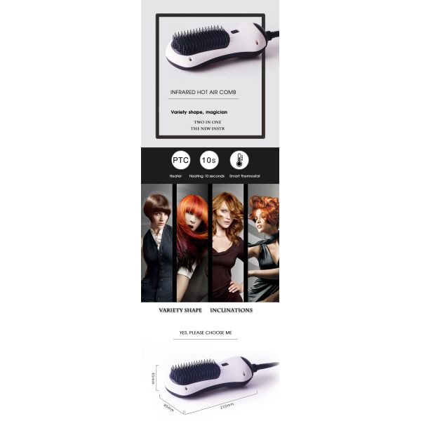 Multi Function Home Beauty Machine Far Infrared Hair Dryer Brush 100-240v