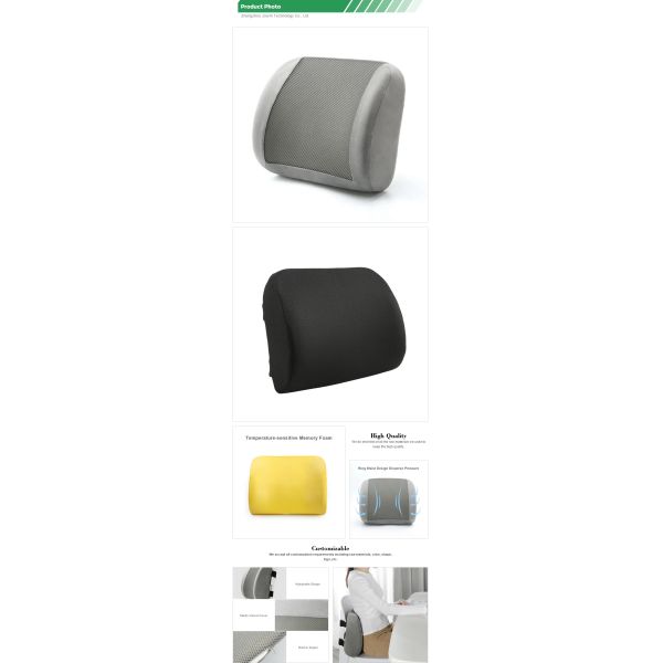 Foldable Bus Driver Waist Cushion with Removable and Washable Cover Custom Hardness