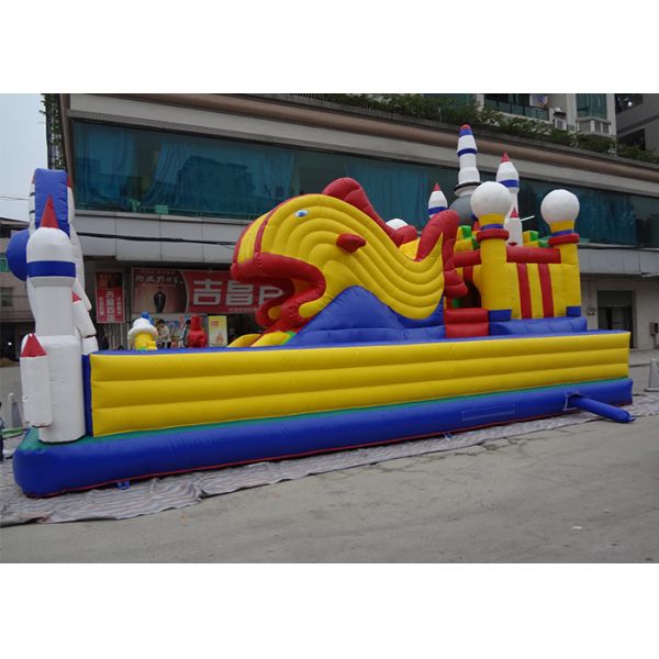 Outside / Indoor Inflatable Amusement Park Commercial Funcity Game Toys For Kids Playing