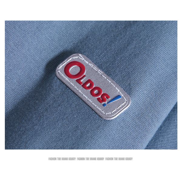 Color Matching Round Neck Men Streetwear T Shirts Sublimation Logo