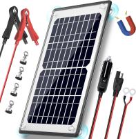 10W 12V Carregador de Bateria Solar Magnética Trickle Manutenção Impermeável Para Barco