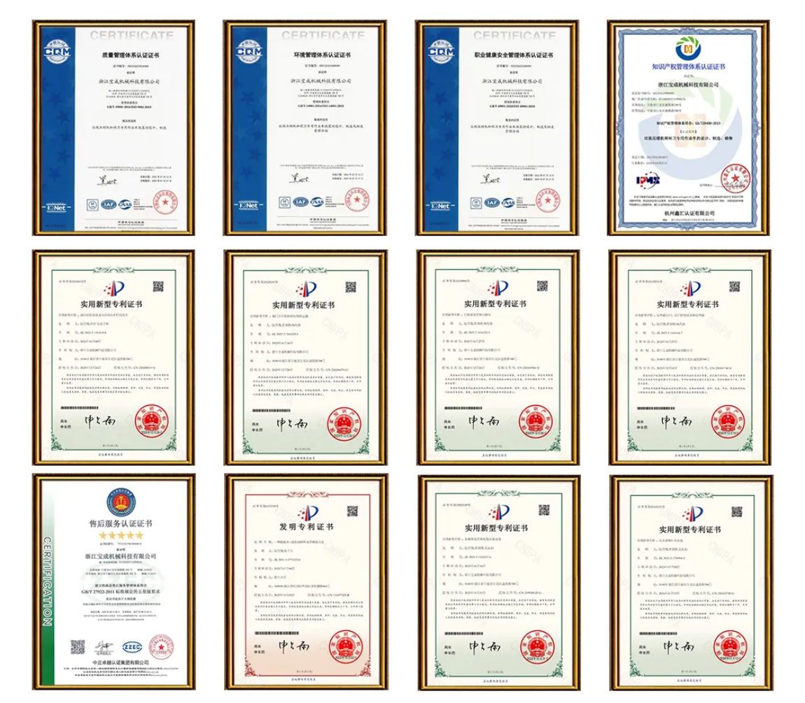 8200KG Urban Sanitation Garbage Compactor Truck With F2.8NS6B156 Engine