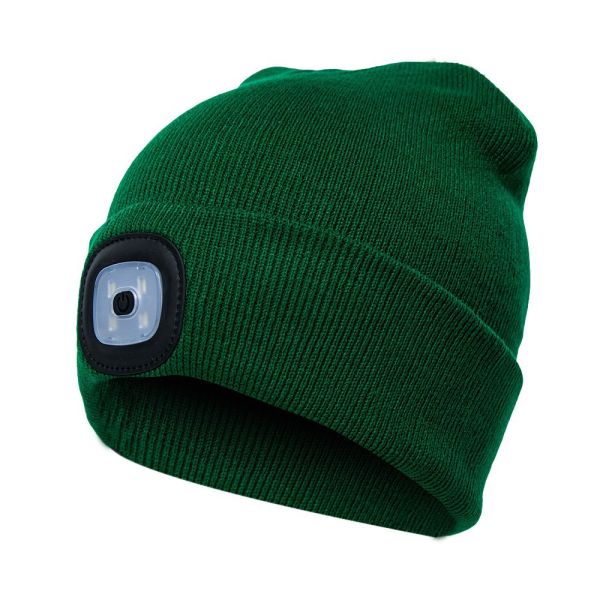 Factory Price LED Lighted Beanie Cap Hip Hop Men Knit Hat Winter Warm Hunting Camping Running Hat Gifts For Woman Man