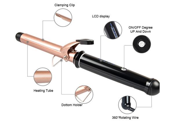 OEM Professional 65W Ceramic Hair Curler 2 In 1 Straightening Curling Iron