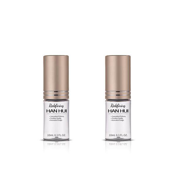 Mini Dimensão 10ml Botões de plástico de plástico PCR transparente redondo com tampa de ouro