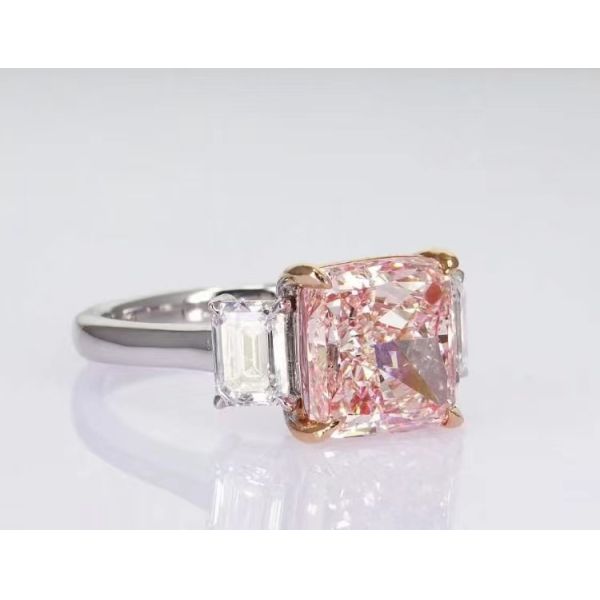 Обручальное кольцо Свадебное кольцо бриллиантовое кольцо лаборатория создала цветные бриллианты ушное ожерелье