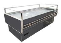 O fruto aberto do estilo da ilha refrigerou o refrigerador usado no supermercado