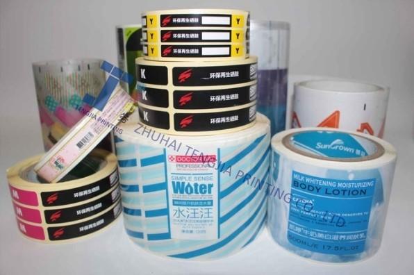 Customized Shower Gel Sticker Daily Products Plastic Bottle Labels CMYK color