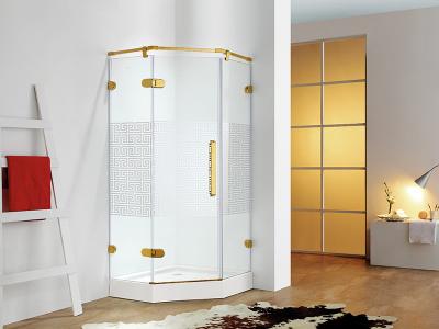 Cabina de chuveiro de banheira transparente com porta de vidro deslizante L0385 900 × 900 × 2000 mm