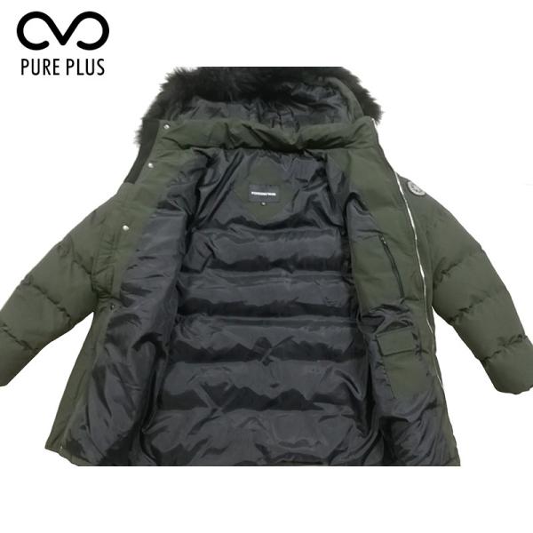 Multi Functional Mens Long Padded Coat , Mens Green Quilted Jacket DWR Treatment