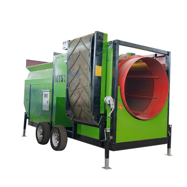 Large Capacity Mobile Garbage Trommel Screen for Molybdenum Ore Sorting in Food Beverage