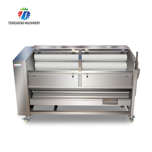 Do rolo vegetal da escova da máquina da lavagem e de descascamento da batata 1500KG/H equipamento de limpeza industrial