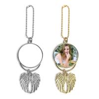 Personalized Metal Angel Wing Christmas Ornaments For Sublimation
