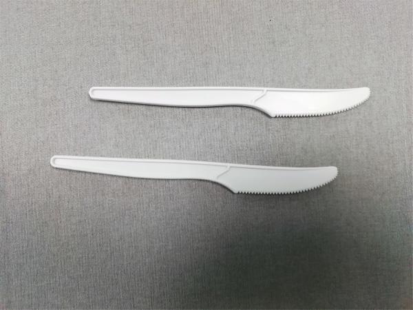 6.3 Inch Compostable Bio-Plastic Knife Disposable Biodegradable Utensils Eco-Friendly Durable Cornstarch Flatware