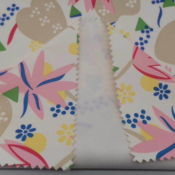 Printed 100 Polyester Jacket Fabric TPU Coated Waterproof Windproof