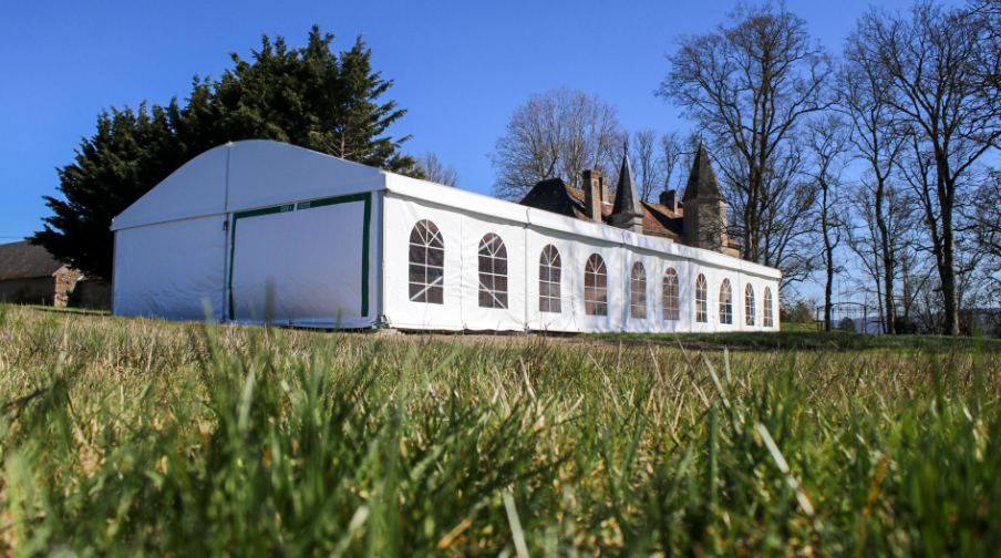 Tente d'événement en aluminium, blanche, grise, transparente ou personnalisée