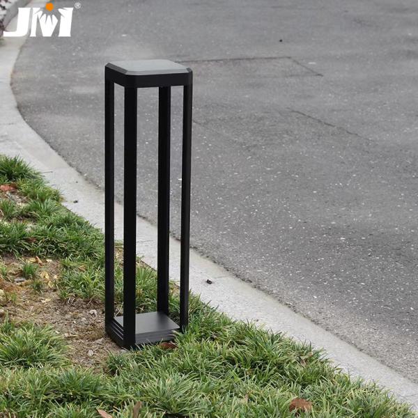 Preto conduzido do alumínio 120*150*600mm 7w 3000k da lâmpada do gramado