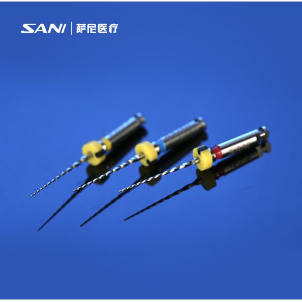 Файлы детей педиатрические зубоврачебные роторные Endo с синим накалом материалов Niti