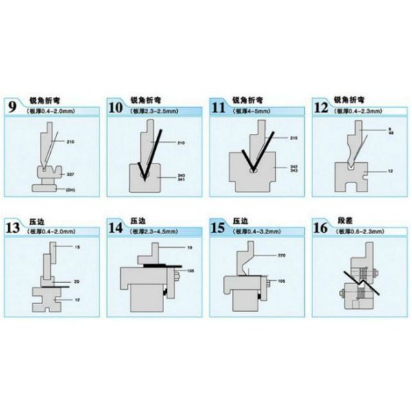 Bending Machine Tooling 6m Long Press Brake Punching Die Heat Treatment 60HRC