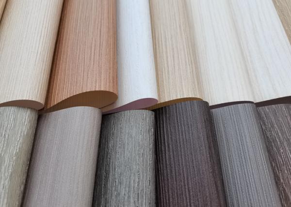 Digital Print PVC Decorative Film With Marble And Wood Designs For Interior Surfaces